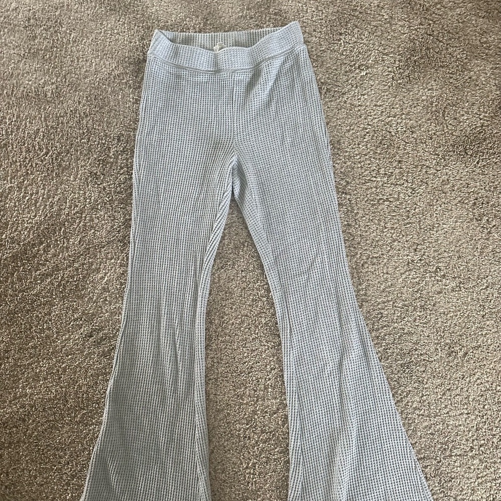 Aerie Grey Flare Pants